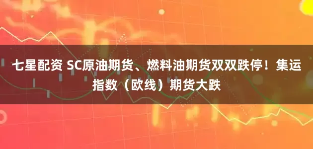 七星配资 SC原油期货、燃料油期货双双跌停！集运指数（欧线）期货大跌